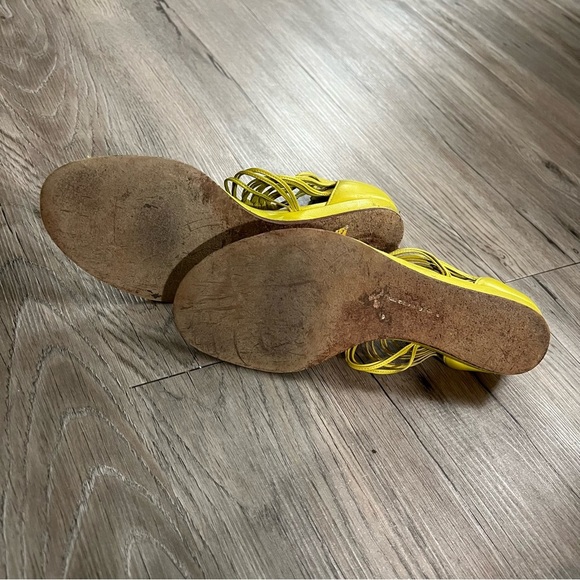 Dolce Vita Yellow Fringe Sandals - Picture 2 of 5